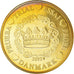 Denmark, 50 Euro Cent, 2002, unofficial private coin, MS(64), Copper Plated