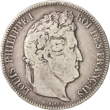 Louis-Philippe I, 5 Francs tête laurée, 1833 W, Lille, Gadoury 678