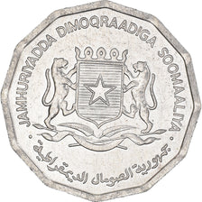 Coin, Somalia, 10 Senti, 1976, AU(55-58), Aluminum, KM:25
