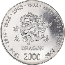 Coin, Somalia, 10 Shillings / Scellini, 2000, MS(63), Nickel Clad Steel, KM:94