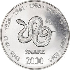 Coin, Somalia, 10 Shillings / Scellini, 2000, MS(63), Nickel Clad Steel, KM:95