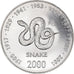 Coin, Somalia, 10 Shillings / Scellini, 2000, MS(63), Nickel Clad Steel, KM:95
