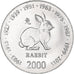 Coin, Somalia, 10 Shillings / Scellini, 2000, MS(63), Nickel Clad Steel, KM:93