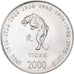 Coin, Somalia, 10 Shillings / Scellini, 2000, MS(63), Nickel Clad Steel, KM:92