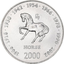 Coin, Somalia, 10 Shillings / Scellini, 2000, MS(63), Nickel Clad Steel, KM:96