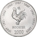Münze, Somalia, 10 Shillings / Scellini, 2000, UNZ, Nickel Clad Steel, KM:99