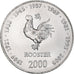 Coin, Somalia, 10 Shillings / Scellini, 2000, MS(63), Nickel Clad Steel, KM:99