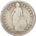 Münze, Schweiz, 2 Francs, 1874, Bern, SGE, Silber, KM:21