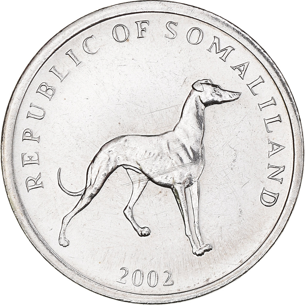 Moneta, Somaliland, 20 Shillings, 2002, SPL, Acciaio inossidabile, KM:6
