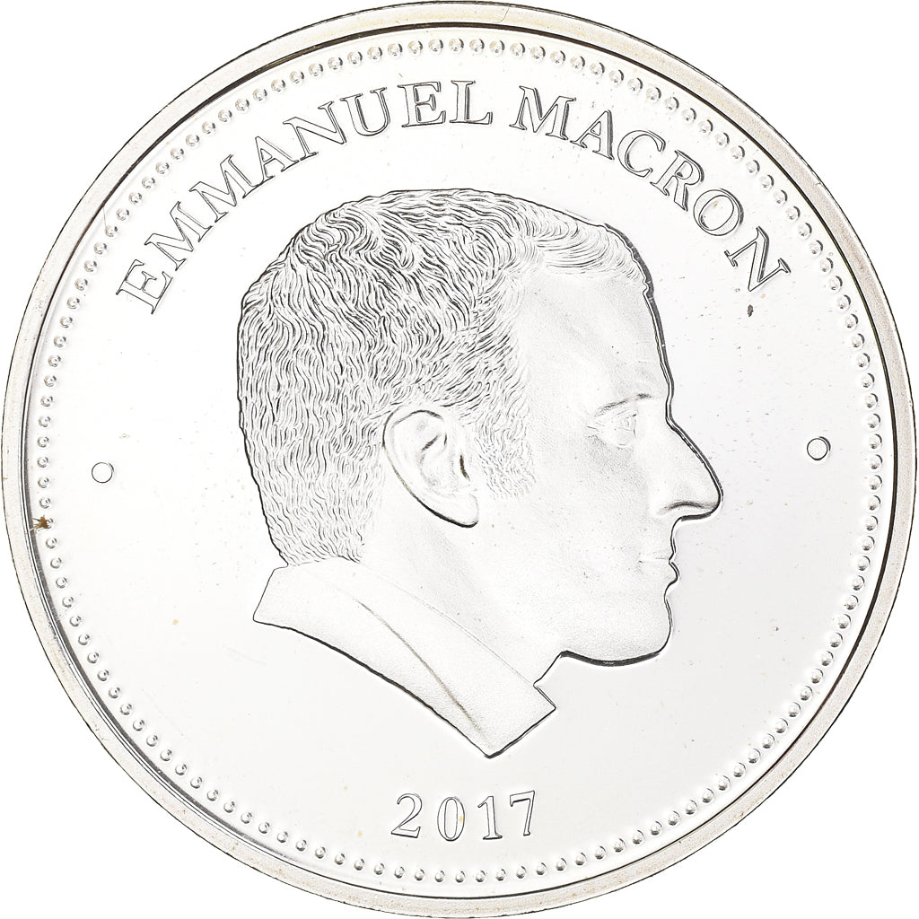 France, Medal, Emmanuel Macron, Président de la République, 2017, MS(65-70)