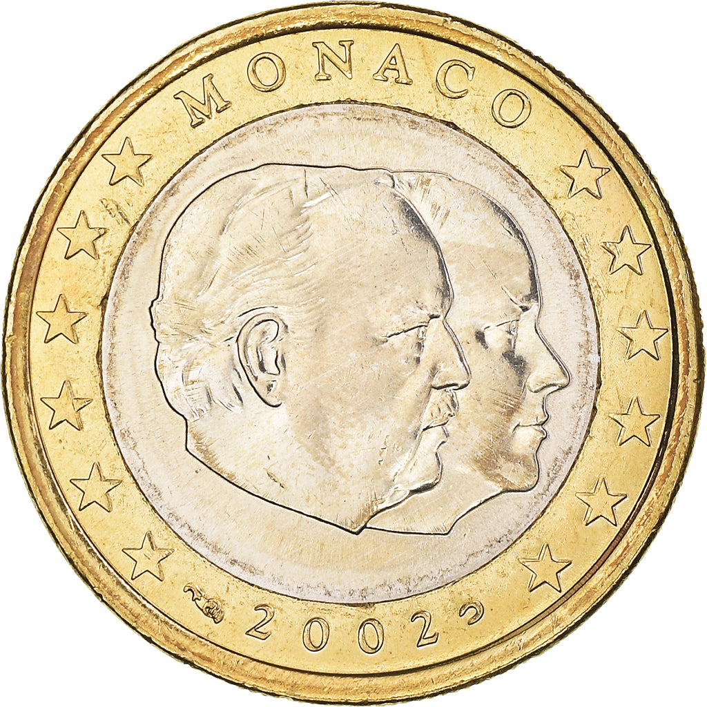 Monaco, Euro, 2002, Paris, MS(64), Bi-Metallic, KM:173