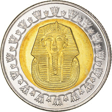 Coin, Egypt, Pound, 2008/AH1429, Cairo, MS(63), Bi-Metallic, KM:940a