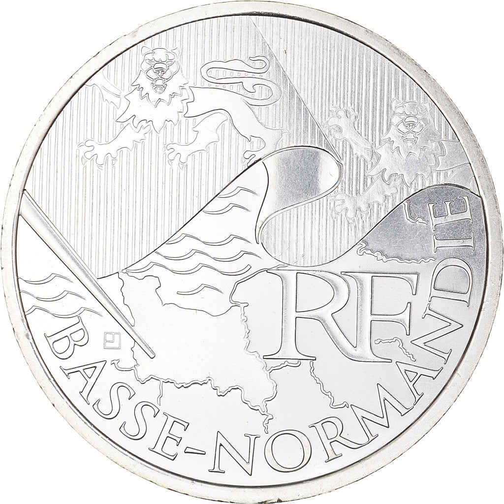 France, 10 Euro, 2010, Paris, MS(64), Silver, KM:1647