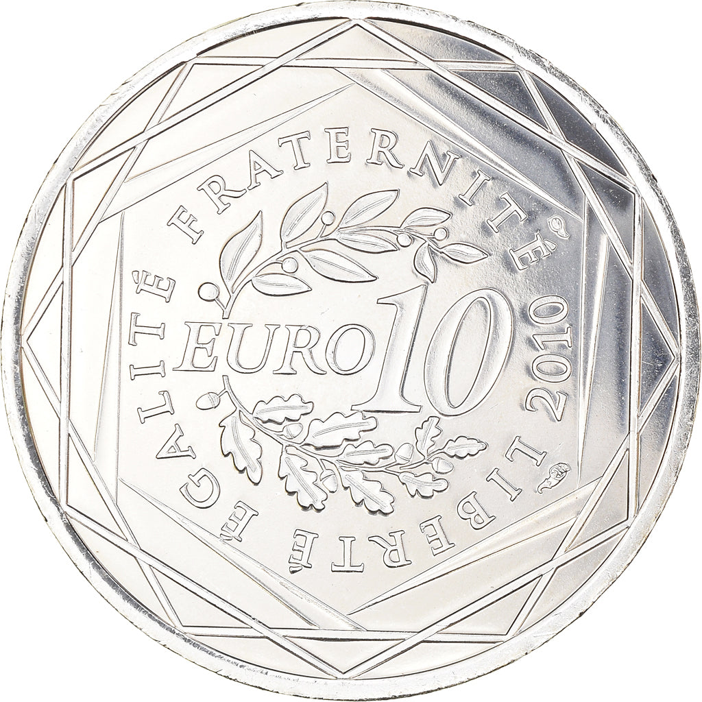 Coin, France, 10 Euro, 2010, MS(63), Silver, KM:1656