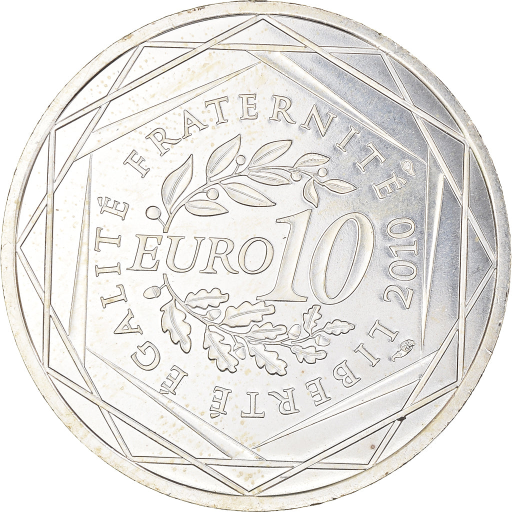 France, 10 Euro, Martinique, 2010, Paris, MS(63), Silver, Gadoury:EU399, KM:1662