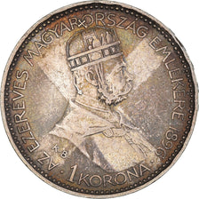 Moneta, Ungheria, Franz Joseph I, Korona, 1896, BB, Argento, KM:487
