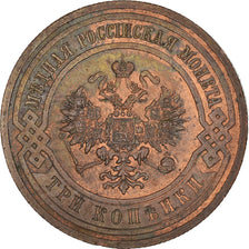 Coin, Russia, Nicholas II, 3 Kopeks, 1915, Saint-Petersburg, EF(40-45), Copper
