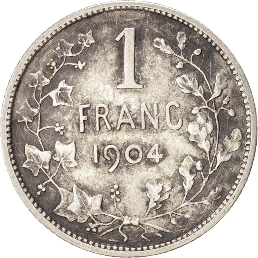 Moneta, Belgio, Franc, 1904, MB+, Argento, KM:56.1