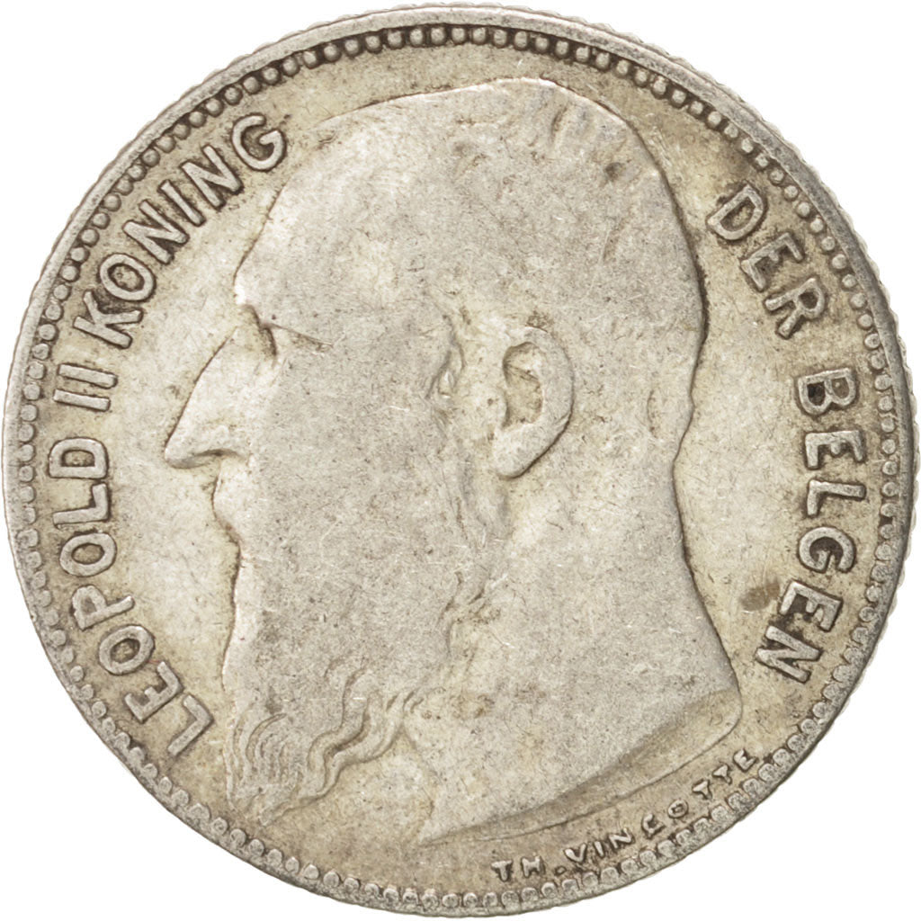 Moneta, Belgio, Franc, 1909, MB, Argento, KM:57.1