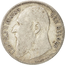 Moneta, Belgio, Franc, 1909, MB, Argento, KM:57.1