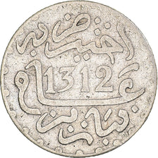Monnaie, Maroc, Moulay al-Hasan I, 1/2 Dirham, 1894 (1312), Paris, TB+, Argent