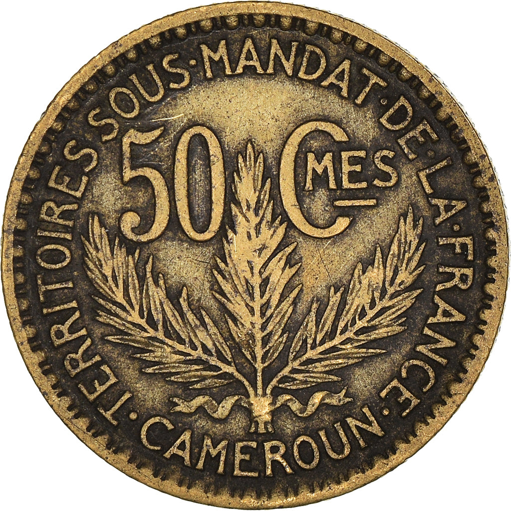 Münze, Kamerun, 50 Centimes, 1926, Paris, SS, Aluminum-Bronze, KM:1