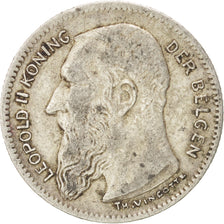 Belgio, 50 Centimes, 1909, MB+, Argento, KM:61.1