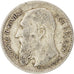 Belgio, 50 Centimes, 1909, MB+, Argento, KM:61.1