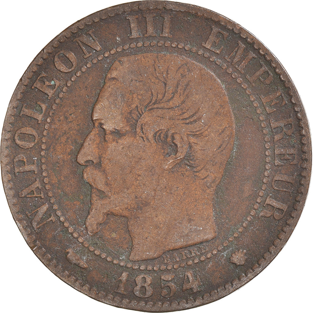Monnaie, France, Napoleon III, Napoléon III, 5 Centimes, 1854, Marseille, TB