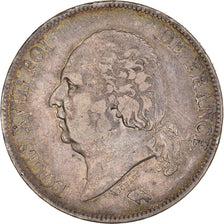 Coin, France, Louis XVIII, Louis XVIII, 5 Francs, 1822, Paris, VF(30-35)