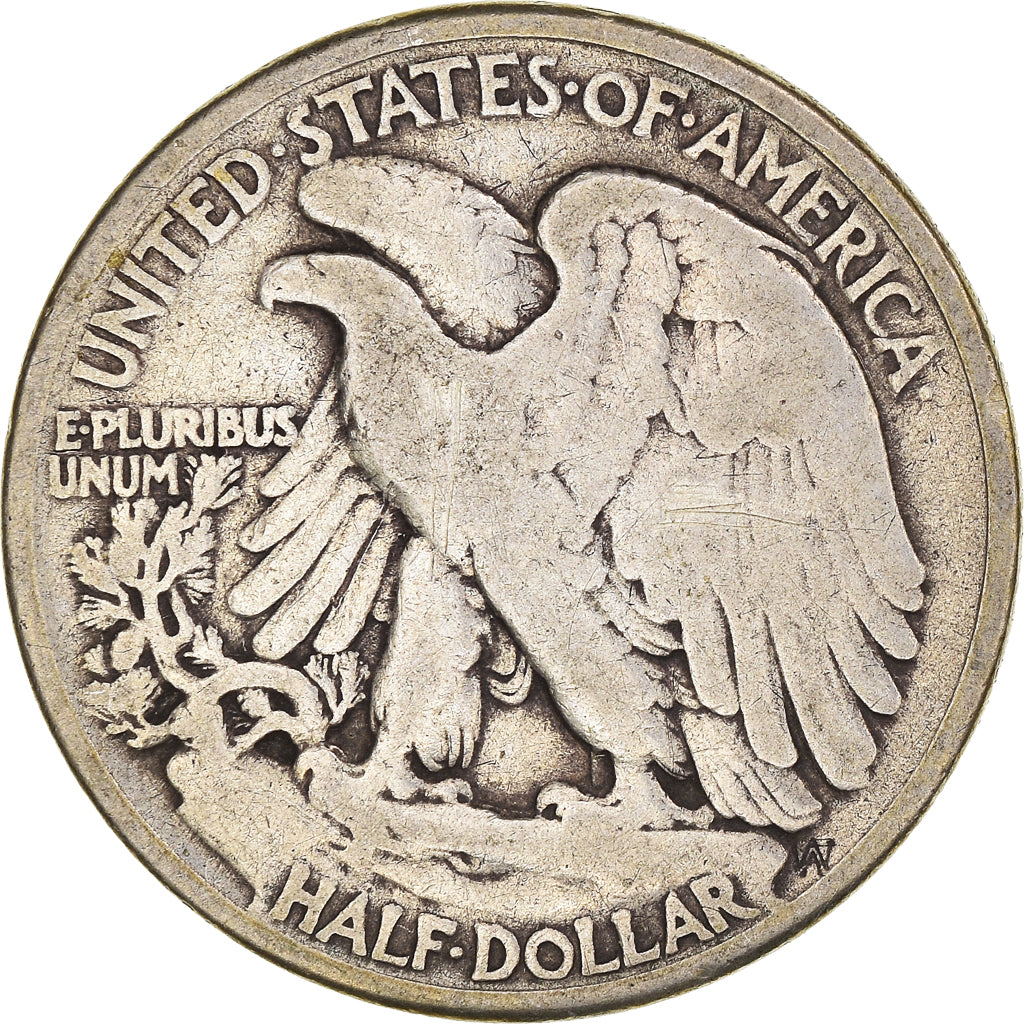 Coin, United States, Walking Liberty Half Dollar, Half Dollar, 1942, U.S. Mint