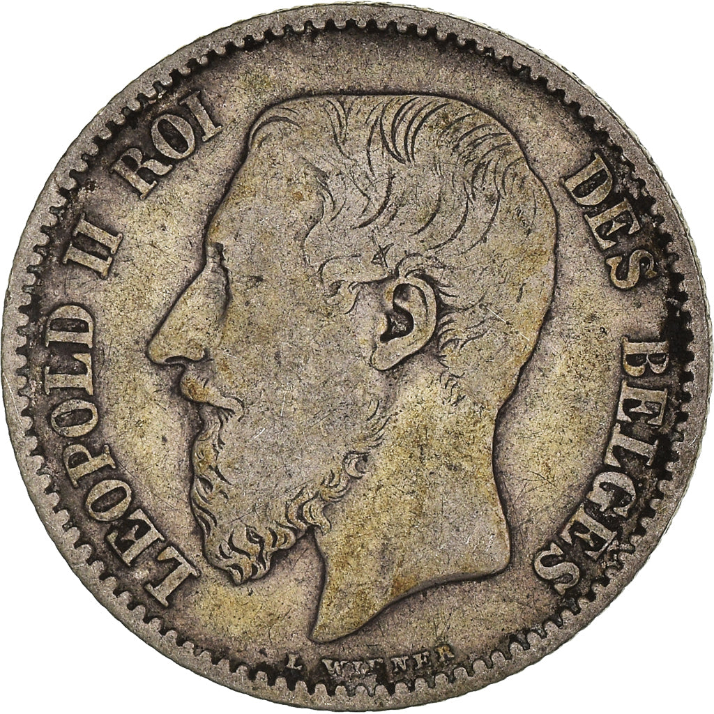 Coin, Belgium, Leopold II, Franc, 1886, VF(30-35), Silver, KM:28.1