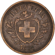 Coin, Switzerland, Rappen, 1882, Bern, EF(40-45), Bronze, KM:3.1