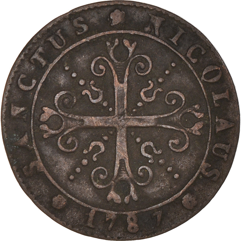 Coin, SWISS CANTONS, FREIBURG, Kreuzer, 1787, EF(40-45), Billon, KM:42