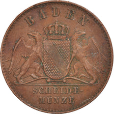 Coin, German States, BADEN, Friedrich I, Kreuzer, 1870, VF(30-35), Copper
