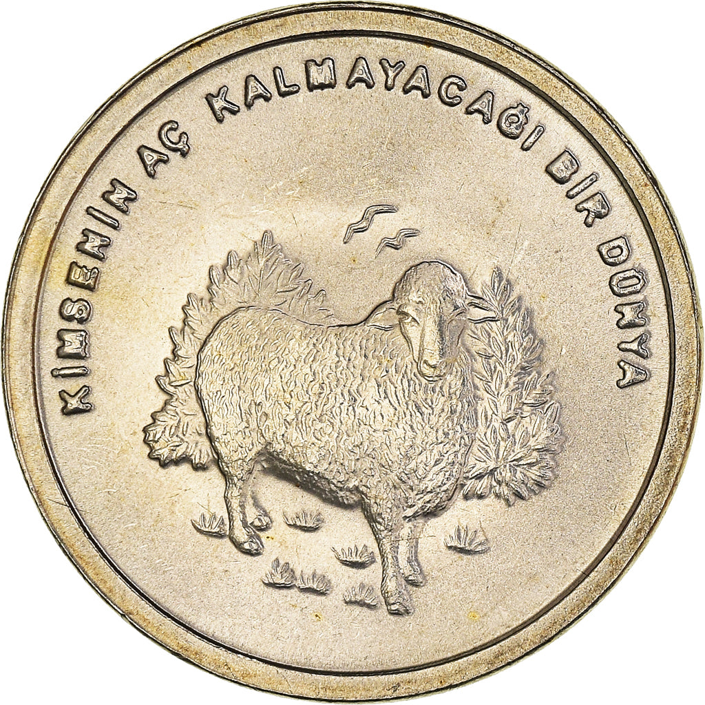 Coin, Turkey, 500 000 Lira, 2002, MS(64), Cupronickel