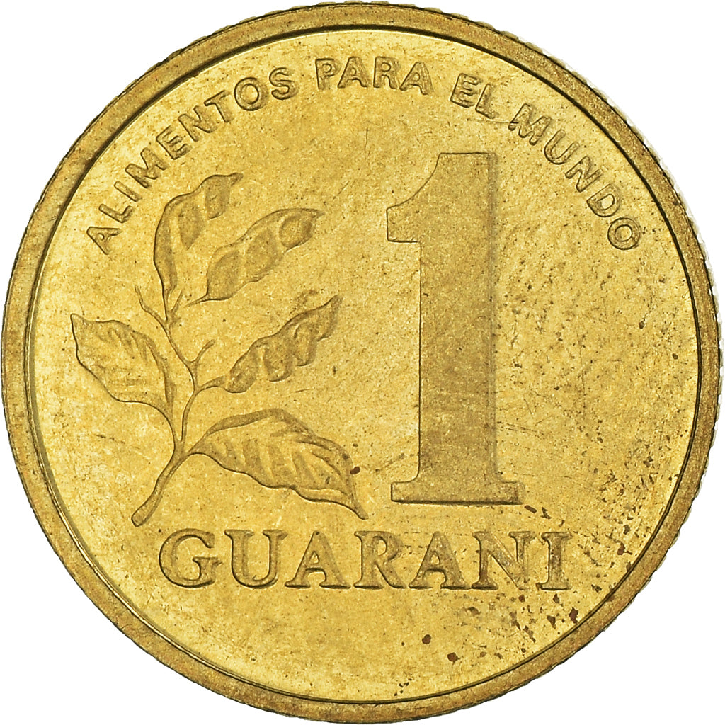 Münze, Paraguay, Beatrix, Guarani, 1993, VZ+, Brass plated steel, KM:192