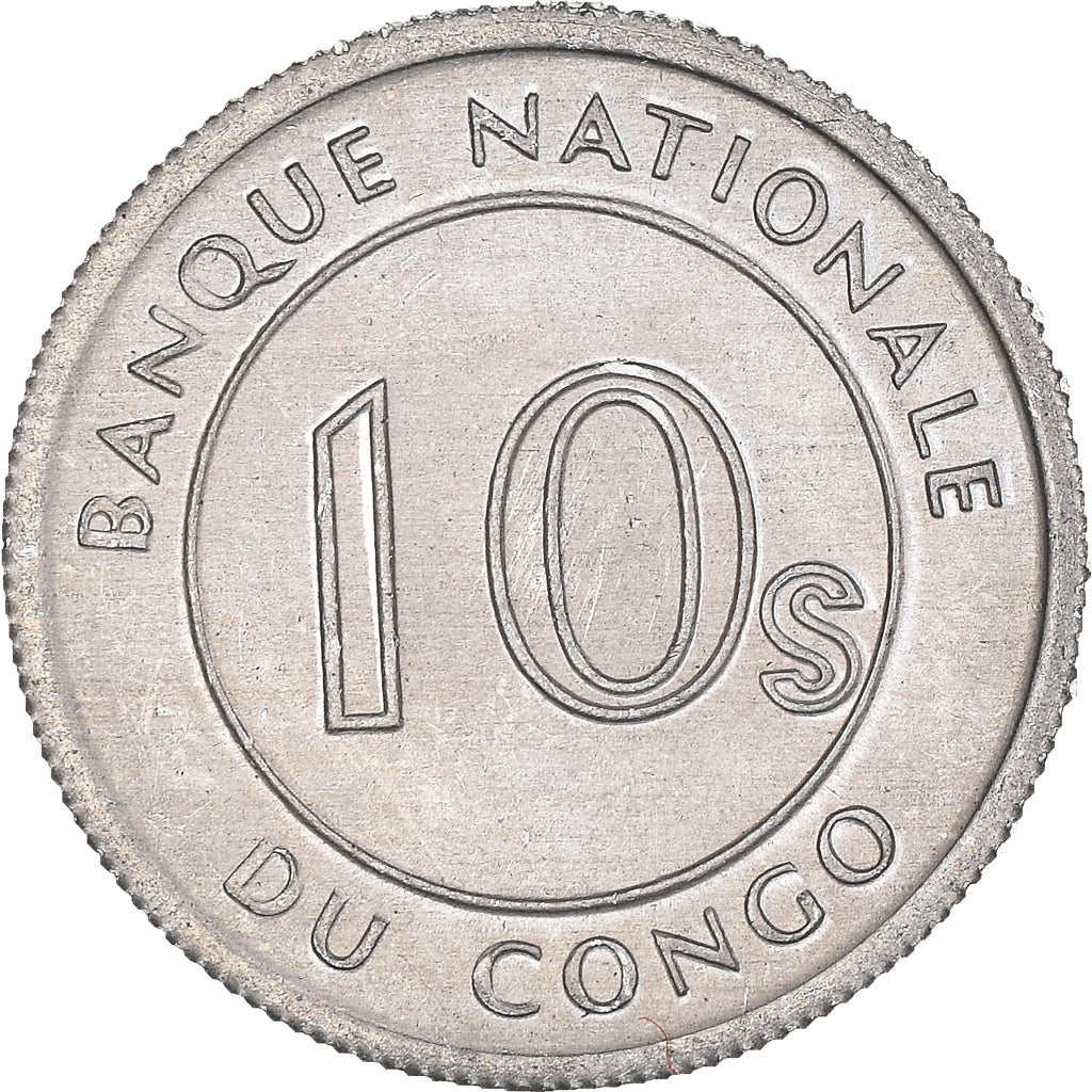 Monnaie, République démocratique du Congo, 10 Sengis, 1967, SUP+, Aluminium