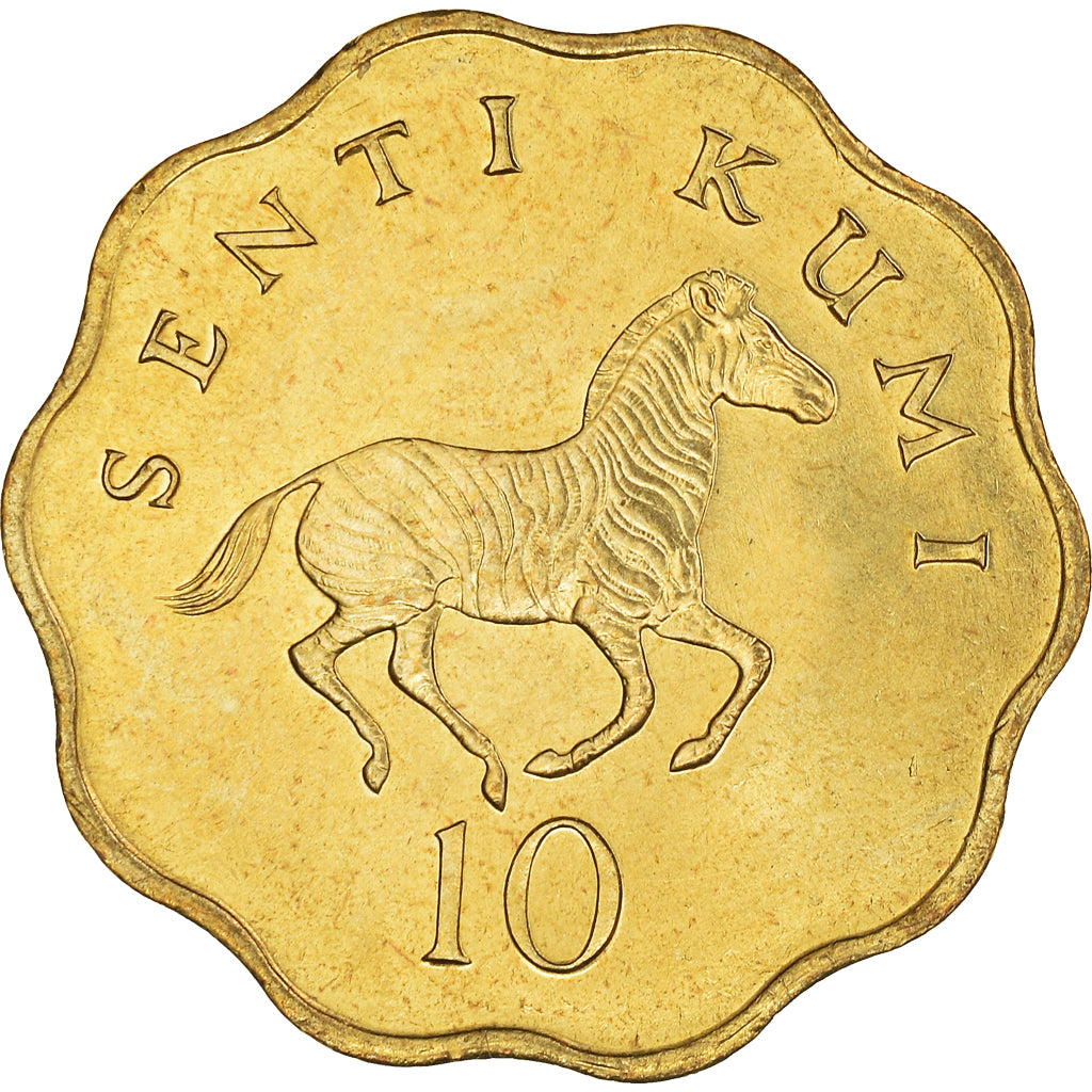 Coin, Tanzania, 10 Senti, 1984, MS(60-62), Nickel-brass, KM:11