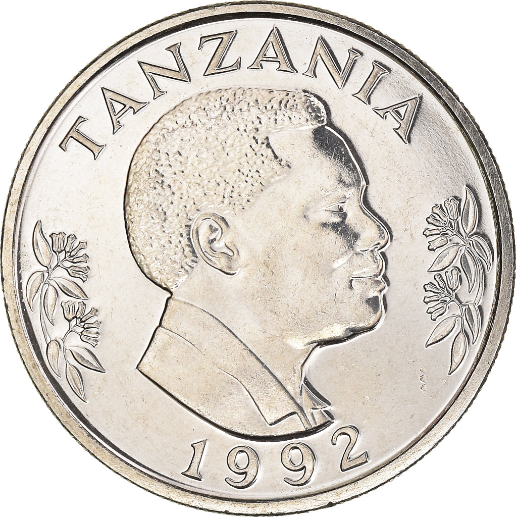 Moneta, Tanzania, Shilingi, 1992, British Royal Mint, MS(60-62), Nikiel