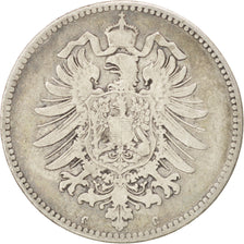 Coin, GERMANY - EMPIRE, Wilhelm I, Mark, 1875, Frankfurt, EF(40-45), Silver