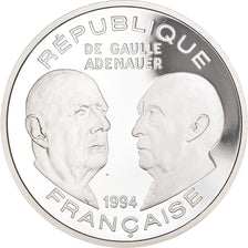 Coin, France, De Gaulle - Adenauer, Libération, 100 Francs, 1994, BE