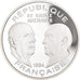 Coin, France, De Gaulle - Adenauer, Libération, 100 Francs, 1994, BE