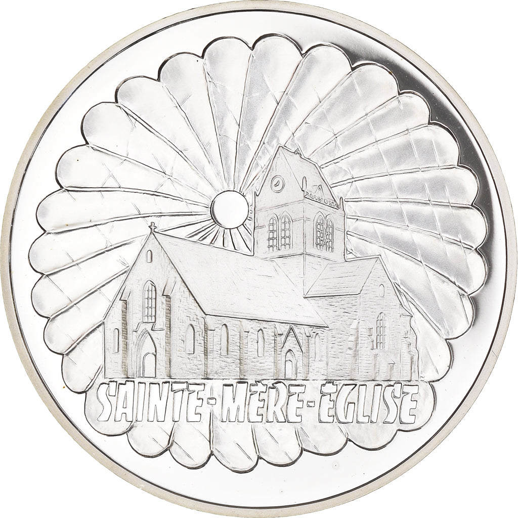 Coin, France, Sainte-Mère-Eglise, 100 Francs, 1994, BE, MS(65-70), Silver
