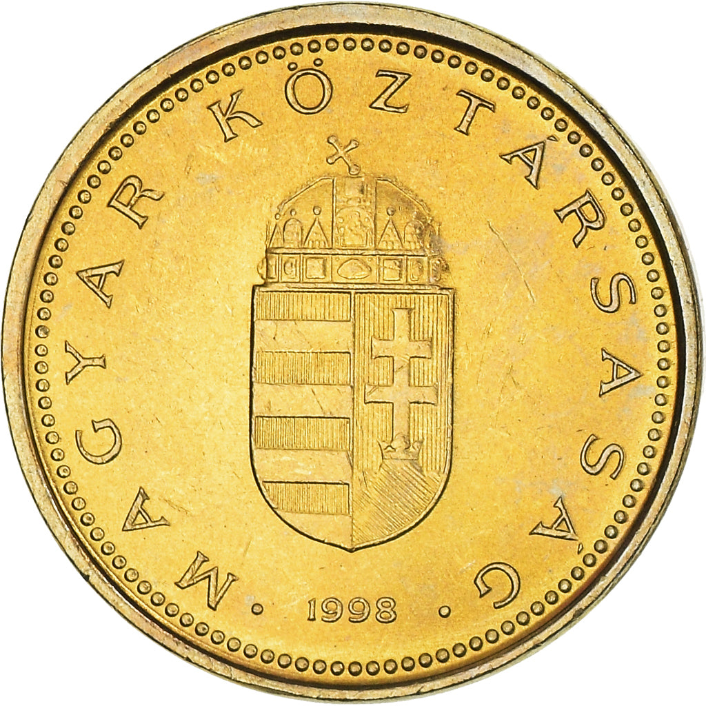 Coin, Hungary, Forint, 1998, Budapest, AU(55-58), Nickel-brass, KM:692