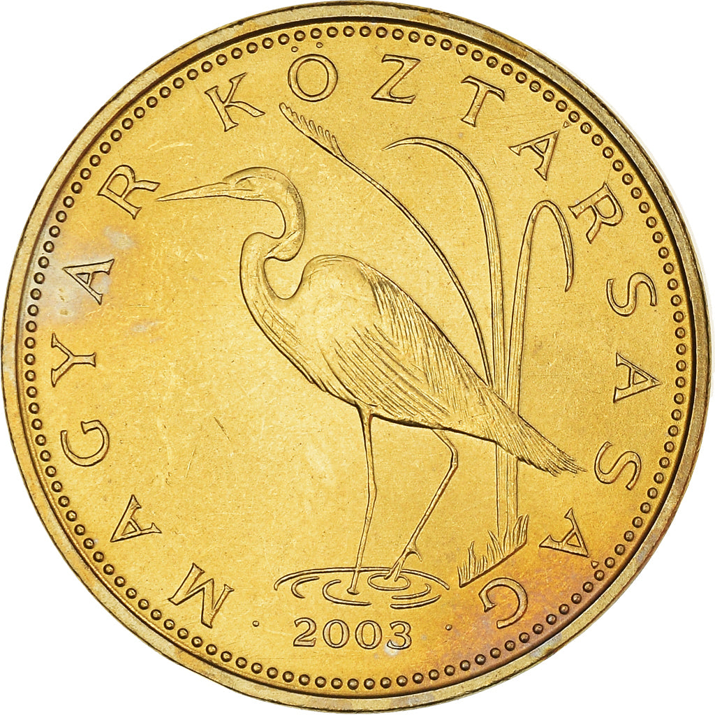 Coin, Hungary, 5 Forint, 2003, Budapest, MS(60-62), Nickel-brass, KM:694