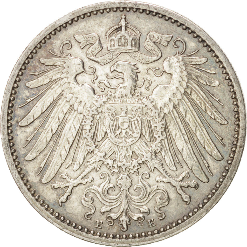 Moneda, ALEMANIA - IMPERIO, Wilhelm II, Mark, 1911, Muldenhütten, EBC, Plata