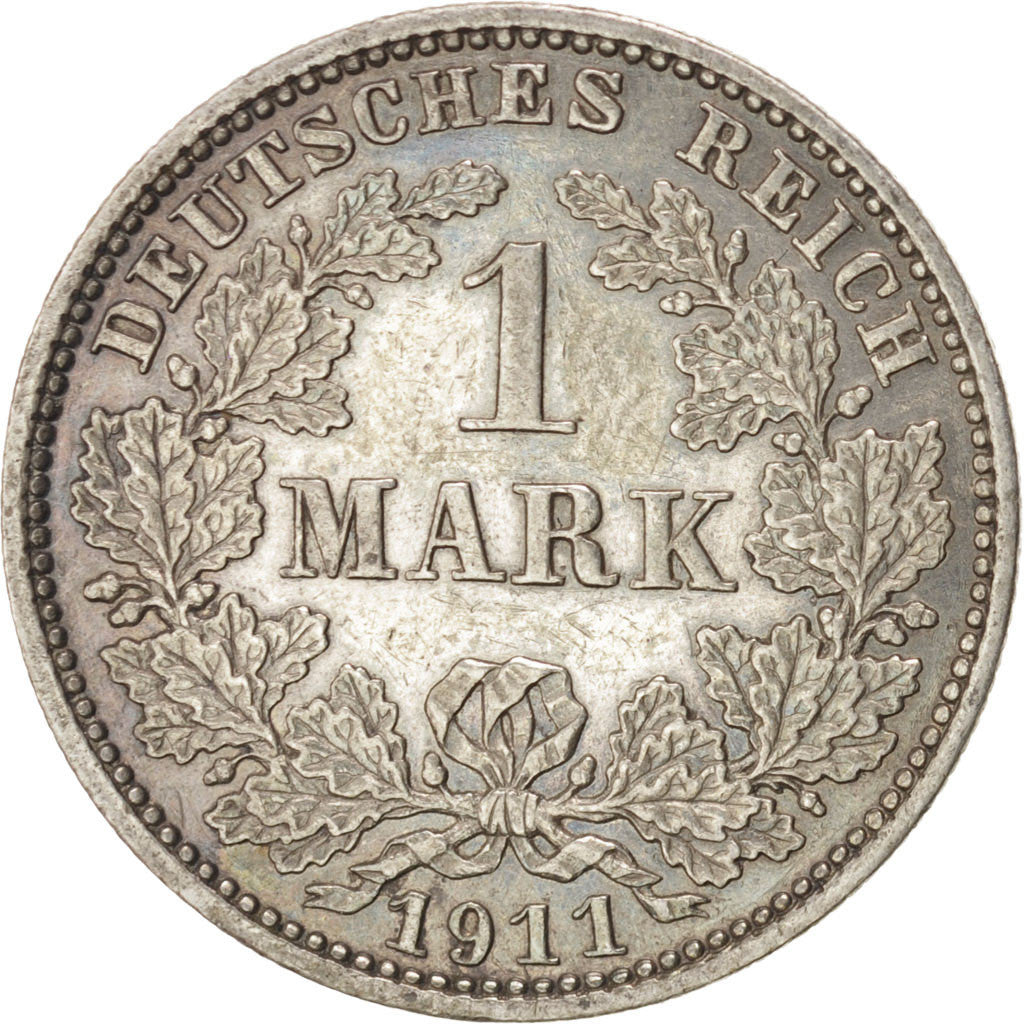 Moneda, ALEMANIA - IMPERIO, Wilhelm II, Mark, 1911, Muldenhütten, EBC, Plata