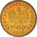 Coin, Poland, 5 Groszy, 2005, Warsaw, MS(63), Brass, KM:278
