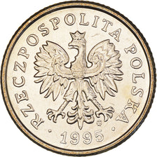 Coin, Poland, 50 Groszy, 1995, Warsaw, MS(60-62), Copper-nickel, KM:281
